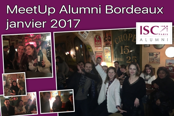 Photo souvenir du MeetUp @ISC_Alumni Bordeaux de janvier 2017