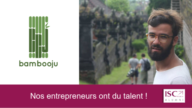 [Startup] Nicolas JUNCO (ISC Paris 2015) :  ses pailles en bambou seront le tube de l'été !