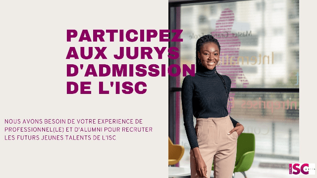 Devenez jury des concours ISC Paris !