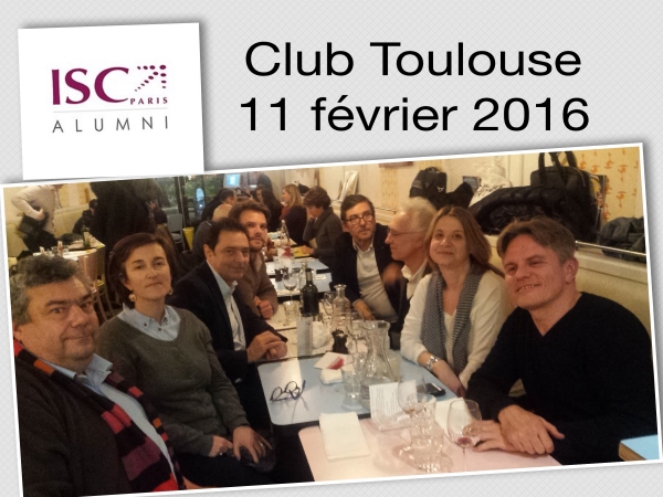 Photo souvenir du dîner Club Grand Toulouse du 11 février