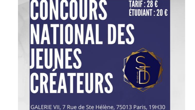 Concours National des Jeunes Créateurs J-7 !