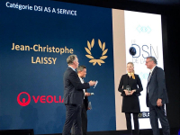 Jean-Christophe LAISSY (ISC Paris 93), DSI groupe Veolia reçoit le prix DSI DE L’ANNÉE - IT as a service