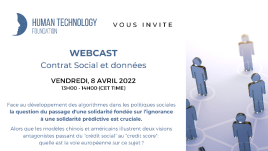 Webcast  " Contrat Social et données de santé"